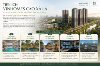 Tiện ích Vinhomes Cao Xà Lá là gì và bao gồm những nhóm nào?