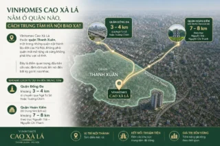 Vinhomes Cao Xà Lá nằm ở quận nào, cách trung tâm Hà Nội bao xa?